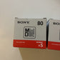 10x Sony Blank Recordable Minidisc MDW80T 80 Minutes