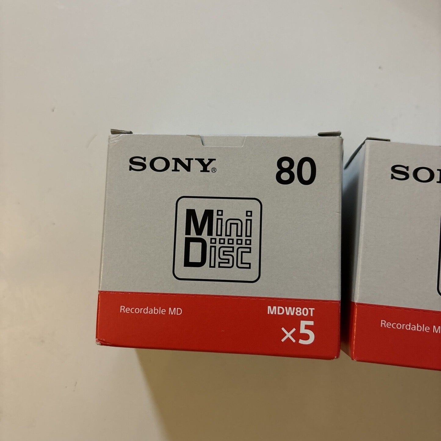 10x Sony Blank Recordable Minidisc MDW80T 80 Minutes