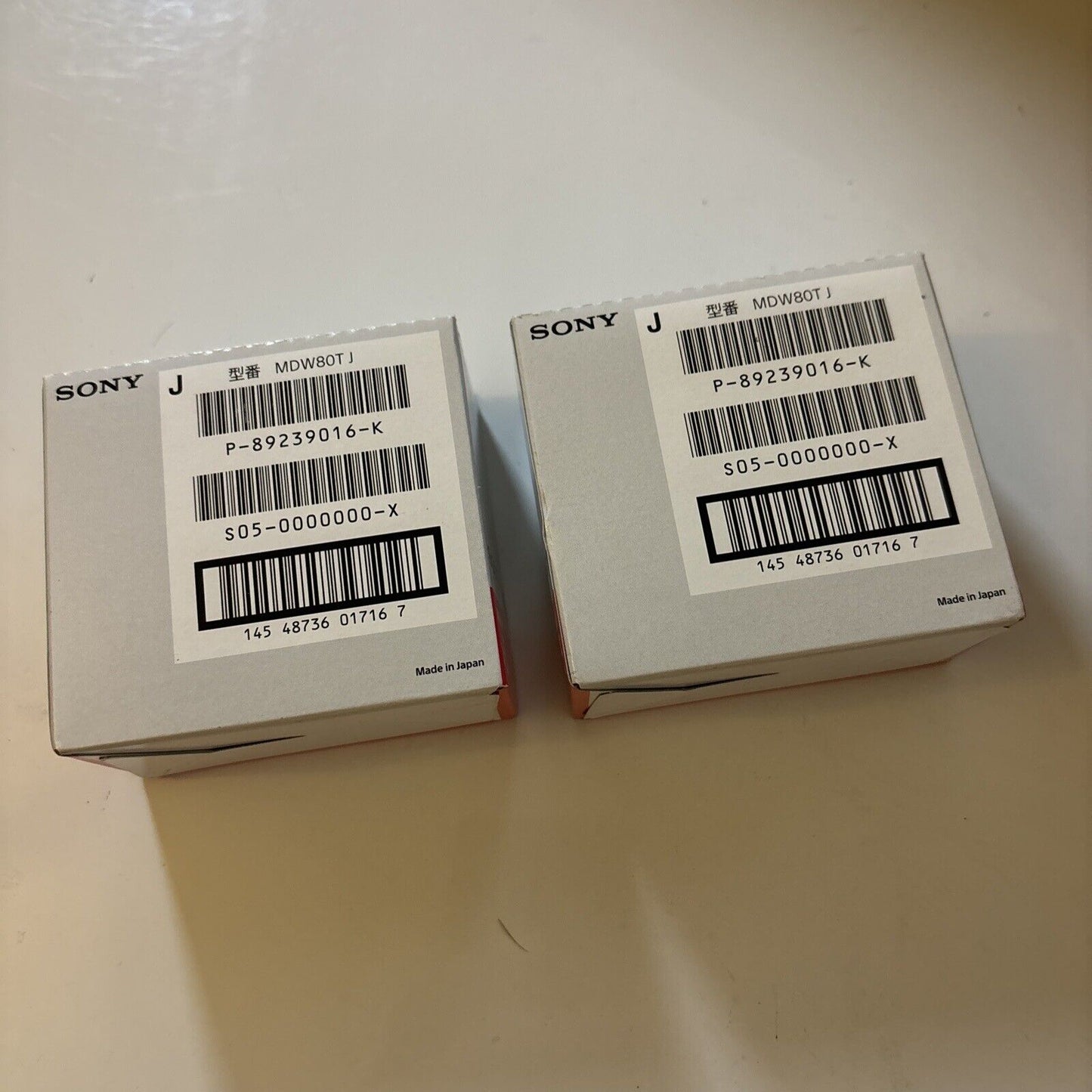 10x Sony Blank Recordable Minidisc MDW80T 80 Minutes