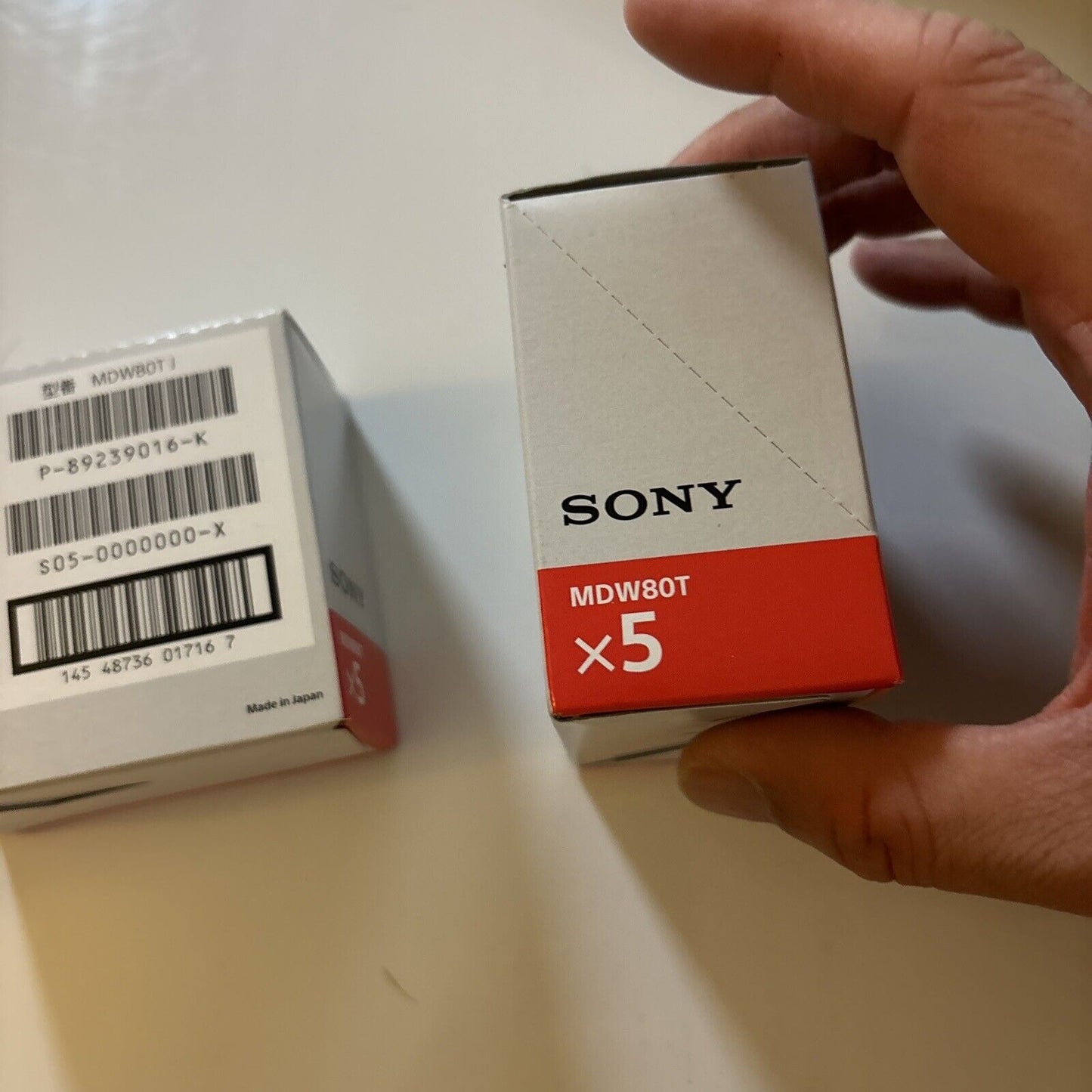 10x Sony Blank Recordable Minidisc MDW80T 80 Minutes