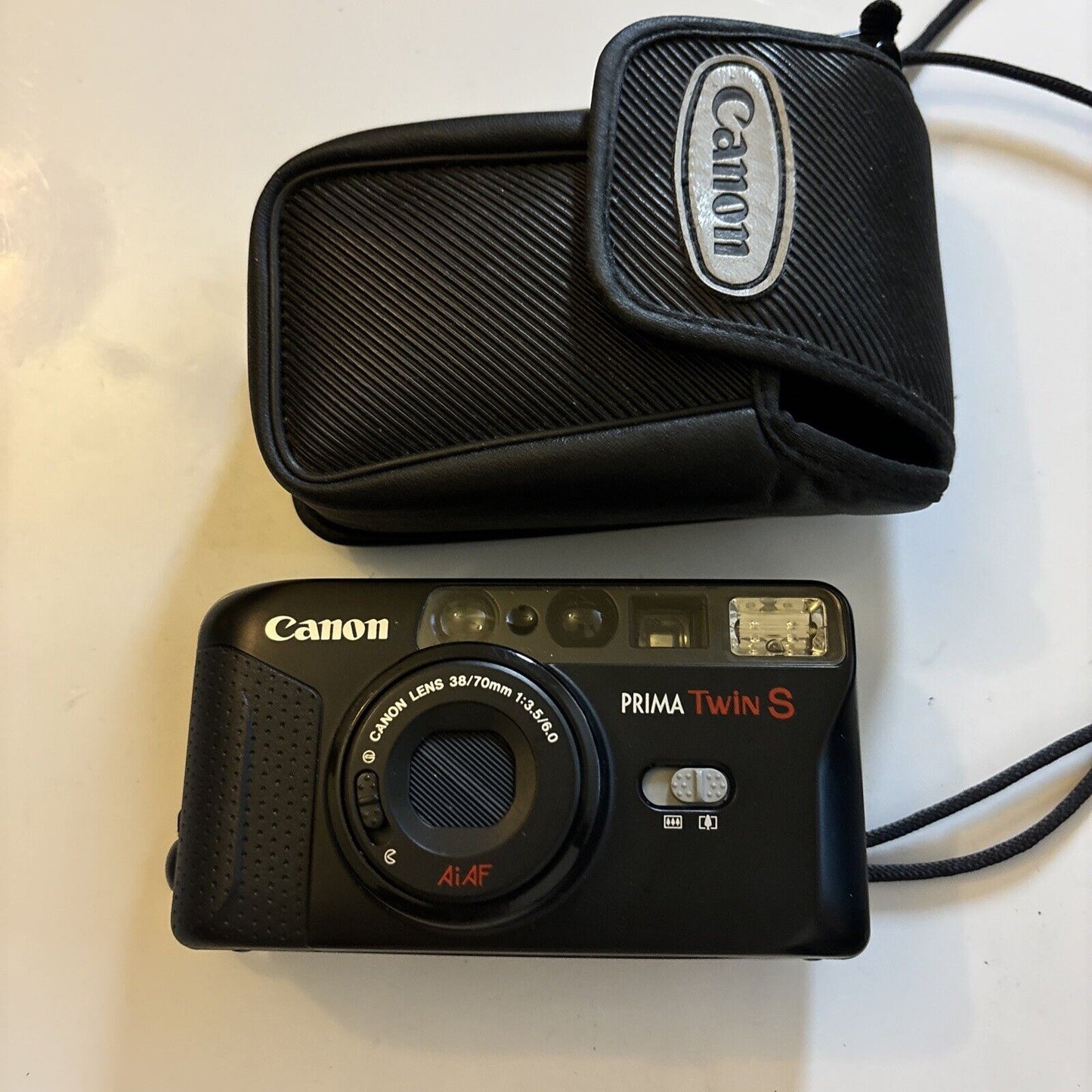 Canon Prima Twin S Film Camera With Case 35mm Flim