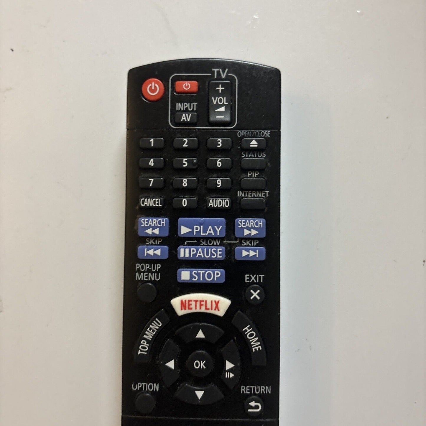 Panasonic N2QAYB001029 Remote Control For Blu-ray Player *Missing Battery Lid*