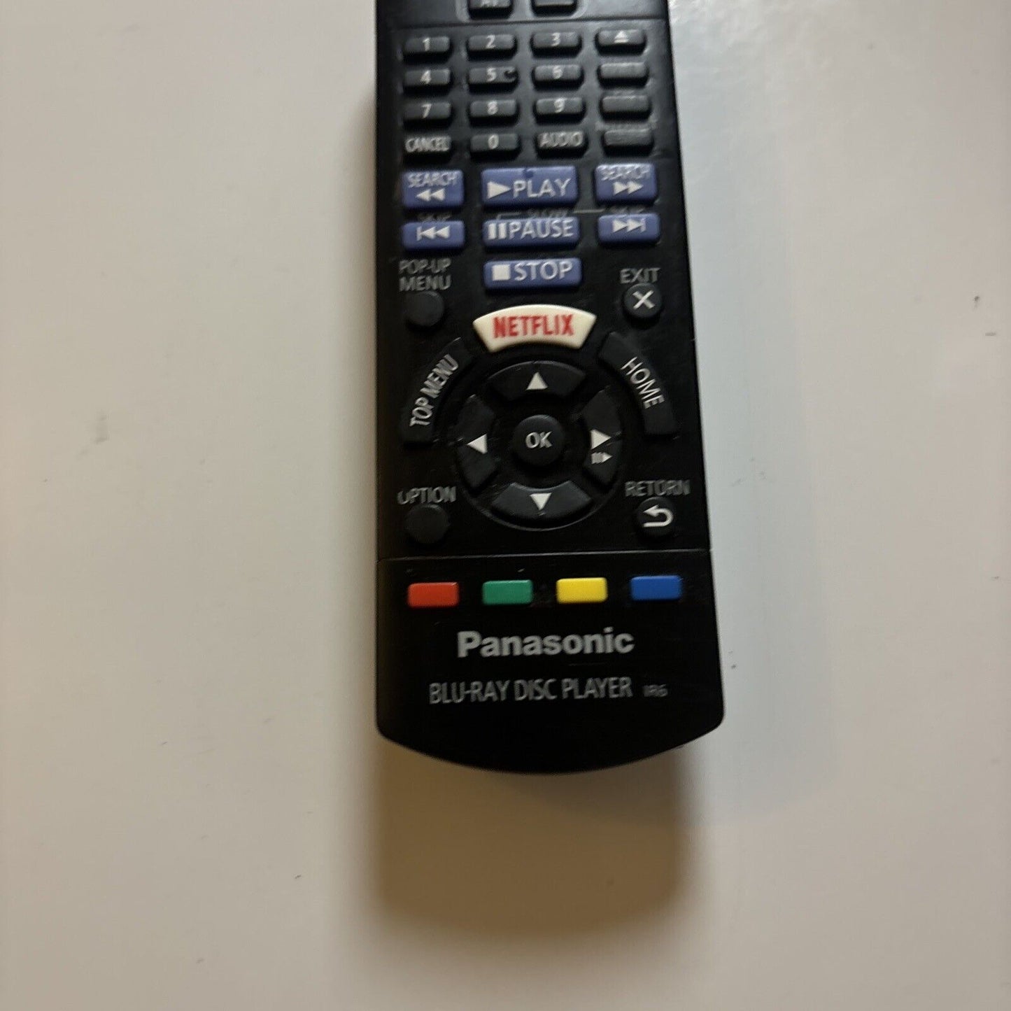 Panasonic N2QAYB001029 Remote Control For Blu-ray Player *Missing Battery Lid*