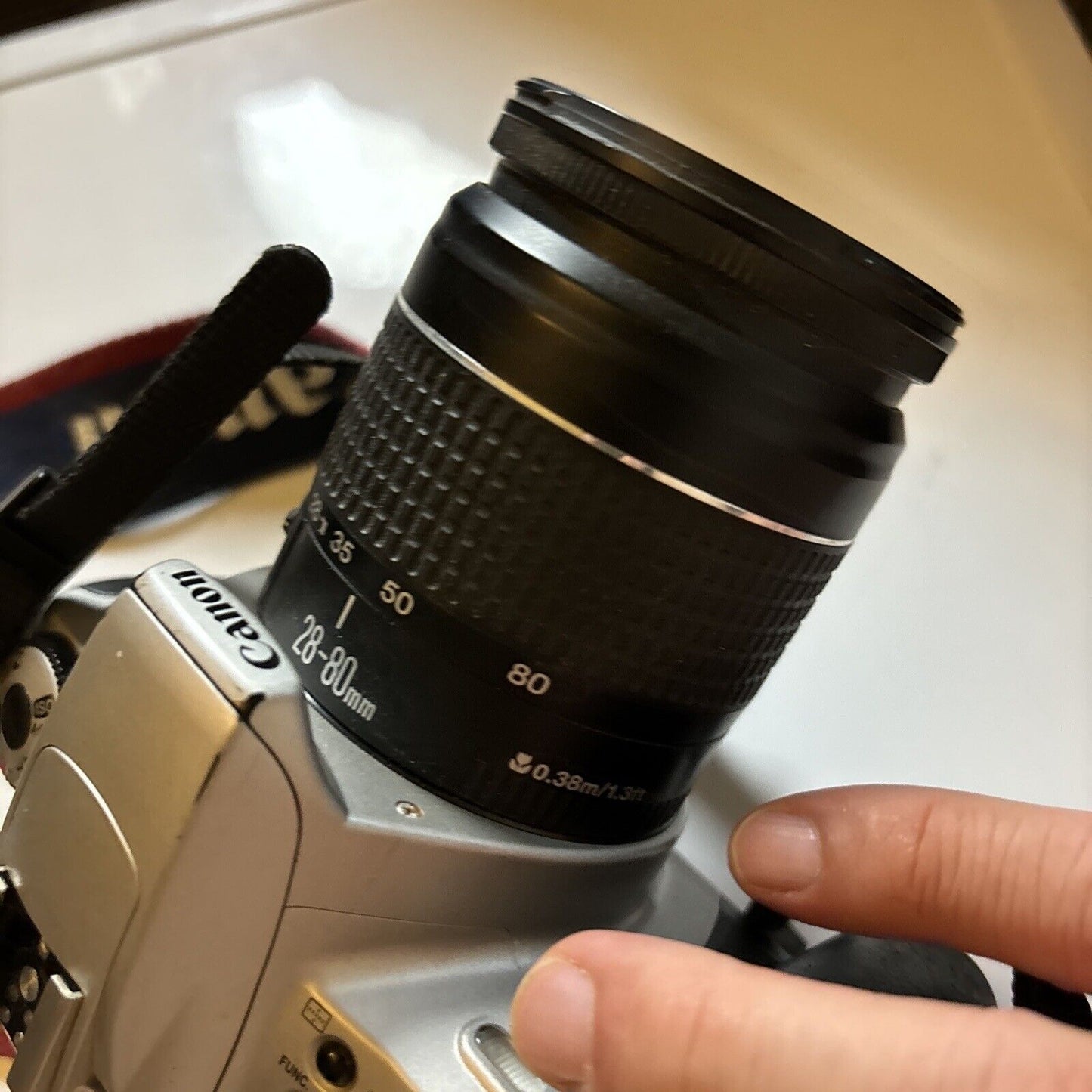 Canon EOS 300 SLR 35mm Film Camera & Canon Zoom Lens EF 28-80mm