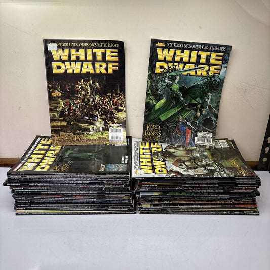 32x White Dwarf Magazines - Lord Of The Rings Edition Games Workshop
