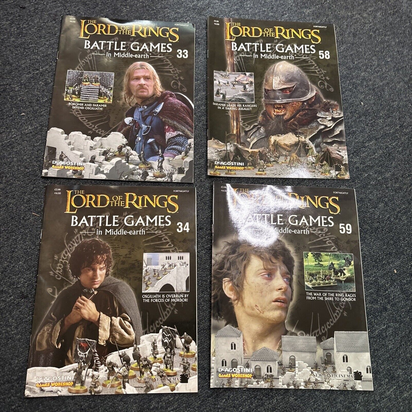 The Lord Of The Rings - Battle Games In Middle Earth Magazines 33 Issues