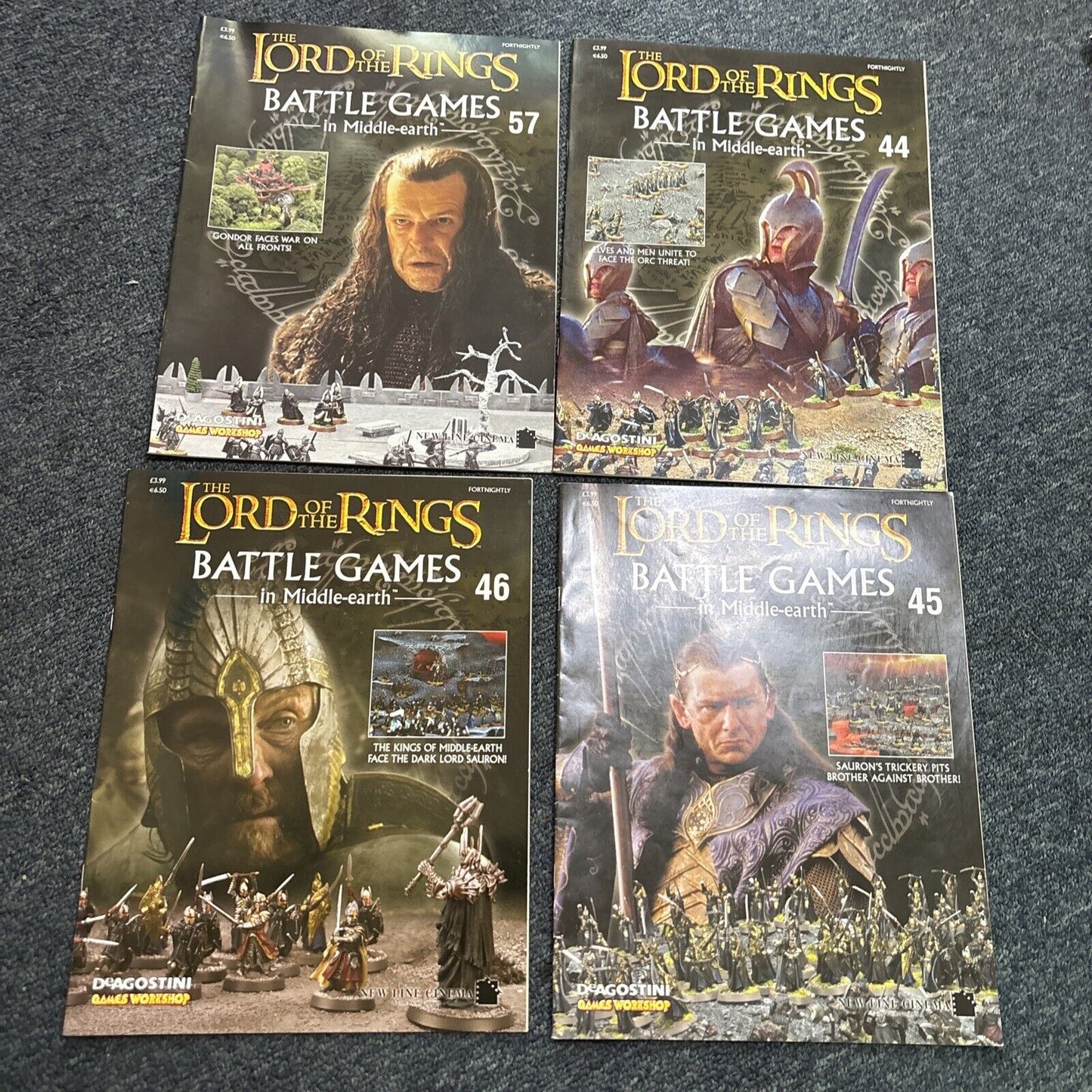 The Lord Of The Rings - Battle Games In Middle Earth Magazines 33 Issues