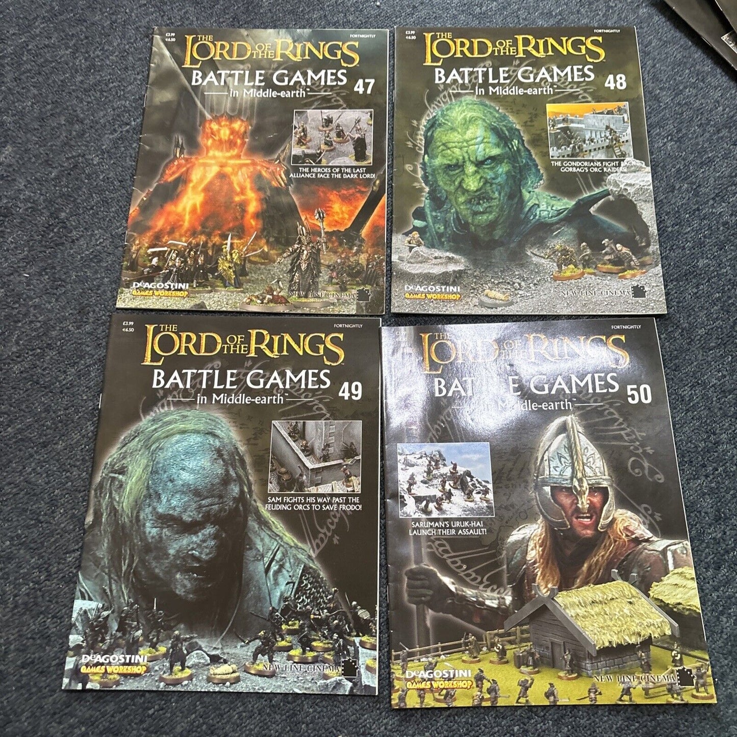 The Lord Of The Rings - Battle Games In Middle Earth Magazines 33 Issues