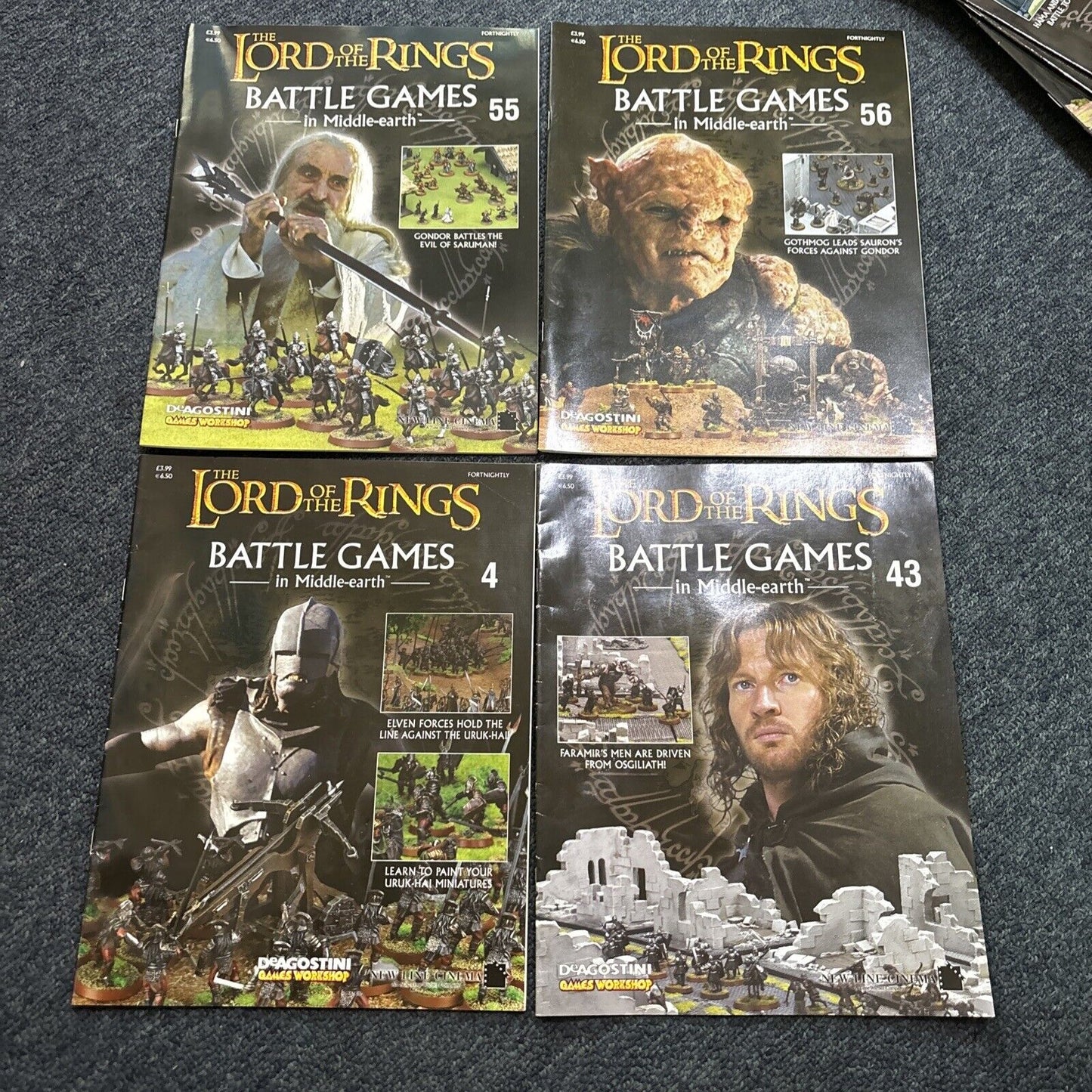 The Lord Of The Rings - Battle Games In Middle Earth Magazines 33 Issues