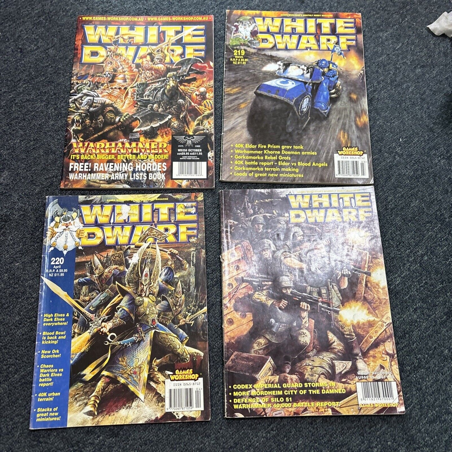 11x White Dwarf Magazines Warhammer Games Workshop
