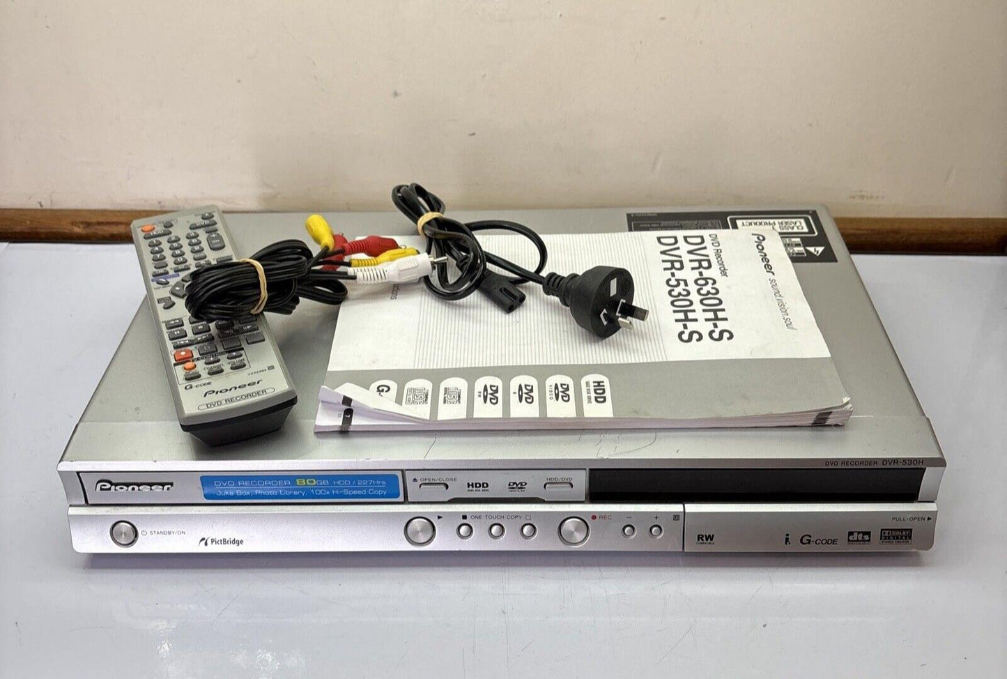 Pioneer DVD Recorder DVR-530H-S 80gb HDD *DVD Not Working*