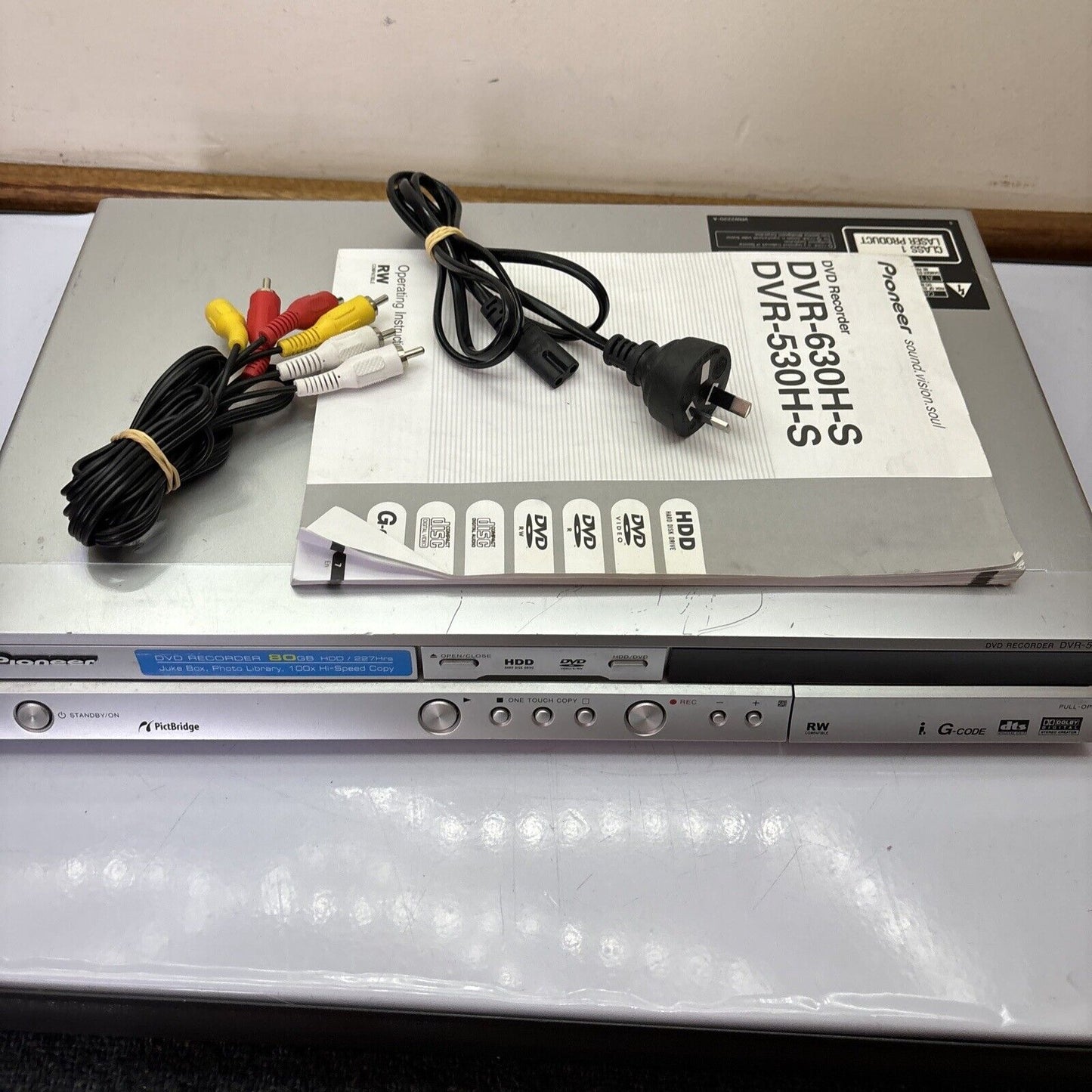 Pioneer DVD Recorder DVR-530H-S 80gb HDD *DVD Not Working*