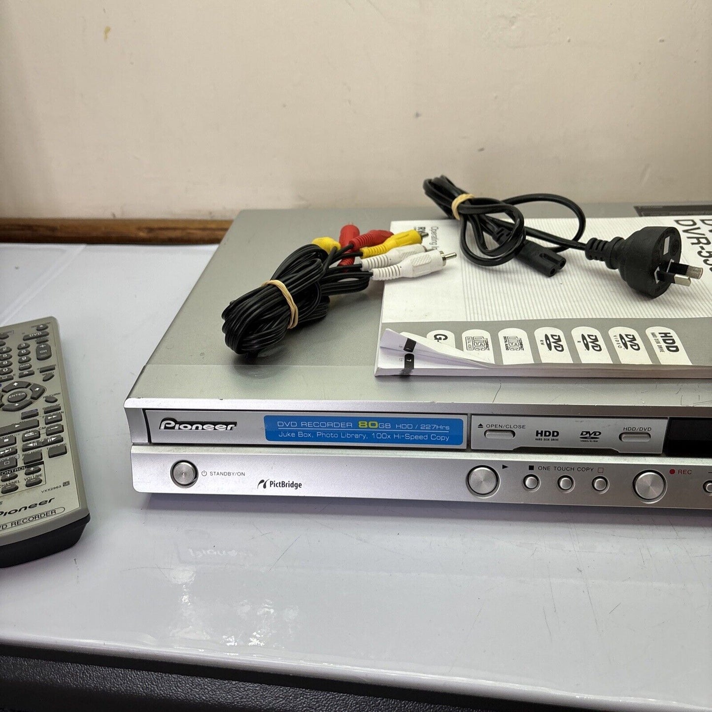 Pioneer DVD Recorder DVR-530H-S 80gb HDD *DVD Not Working*