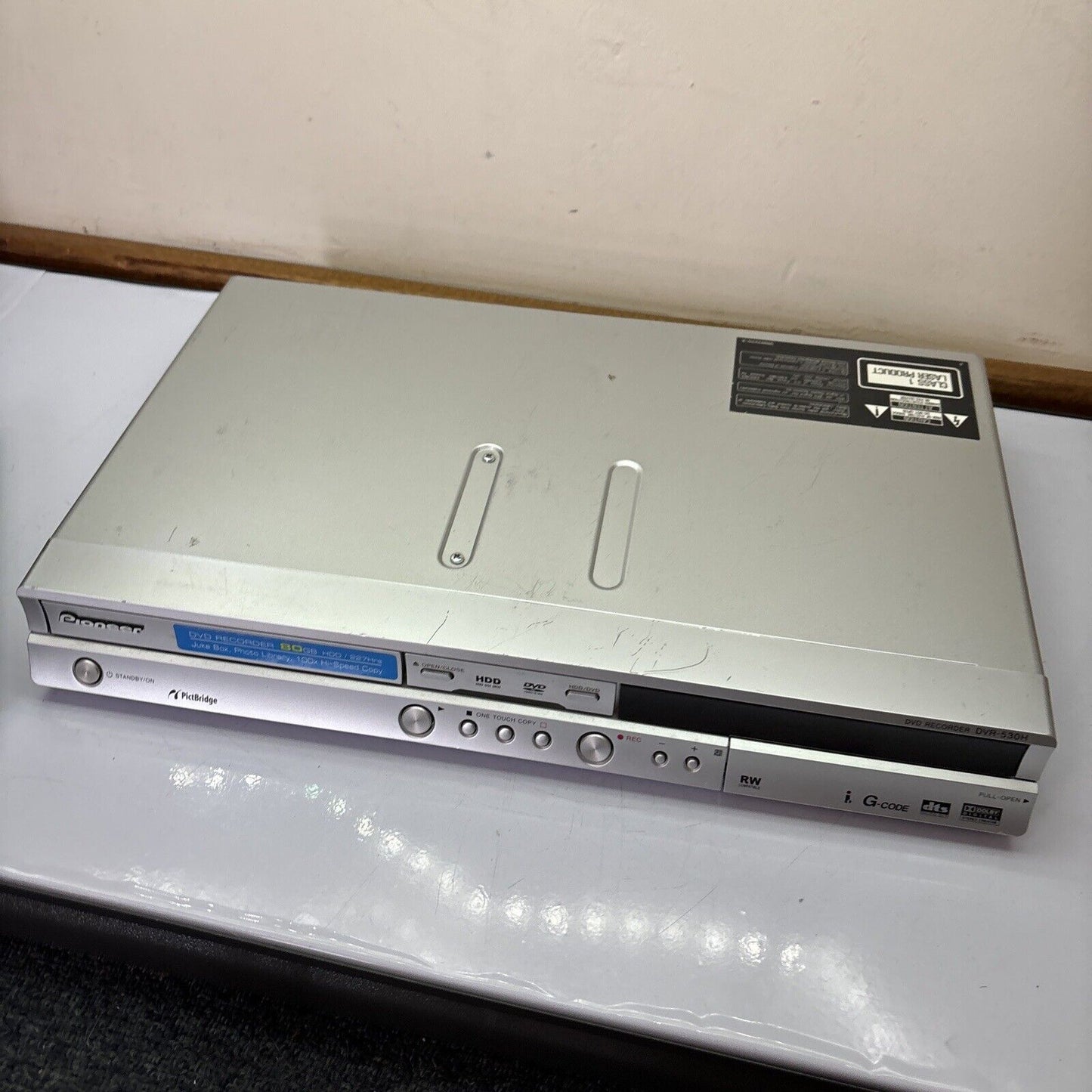 Pioneer DVD Recorder DVR-530H-S 80gb HDD *DVD Not Working*