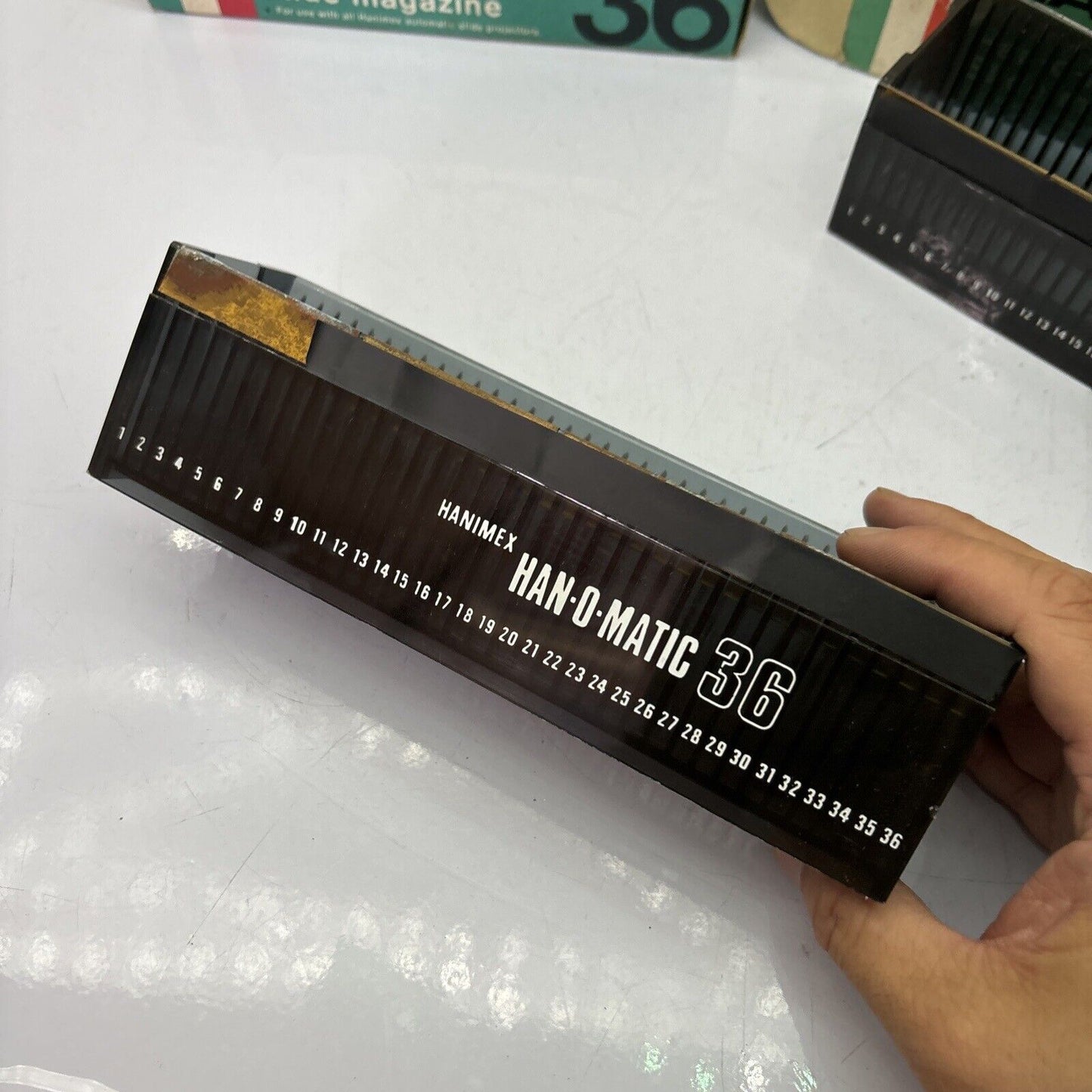 2x Hanimex Standard Han-o-matic Slide Magazine 36