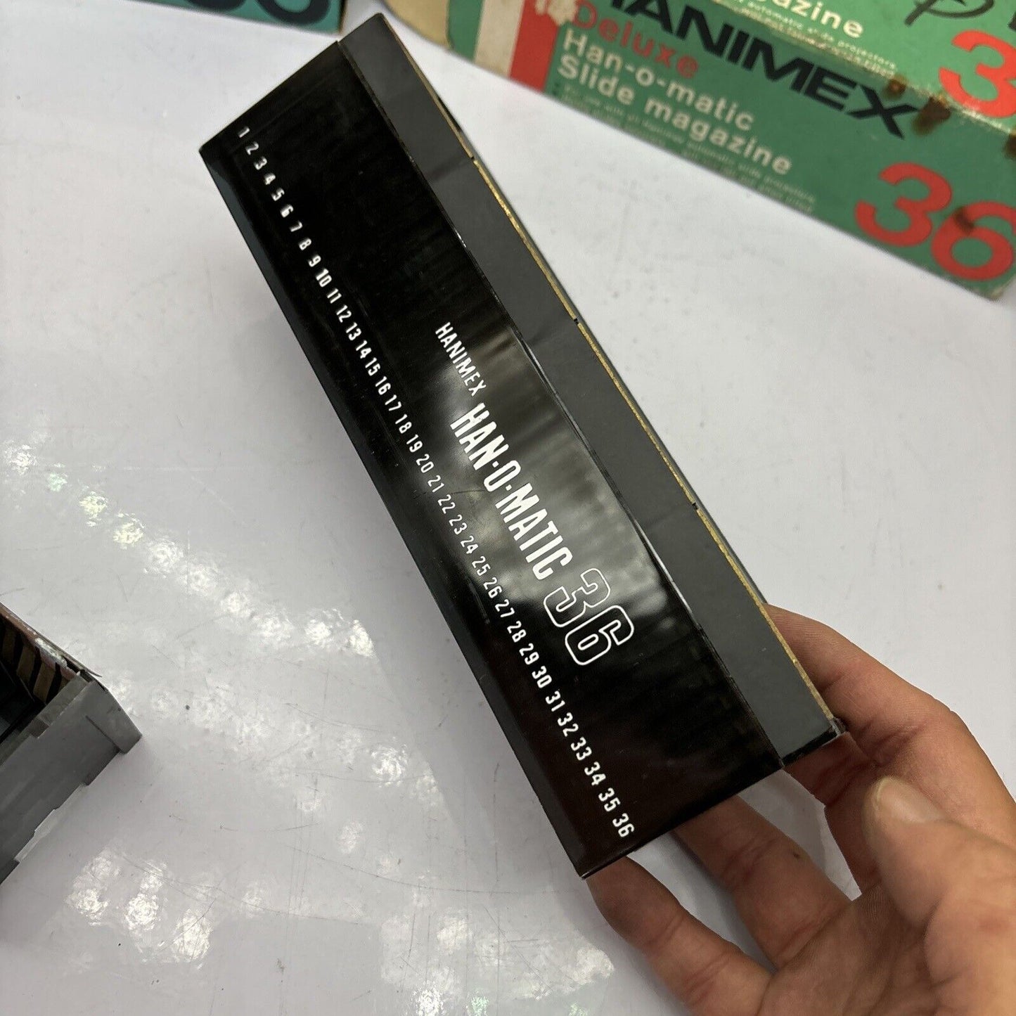 2x Hanimex Standard Han-o-matic Slide Magazine 36