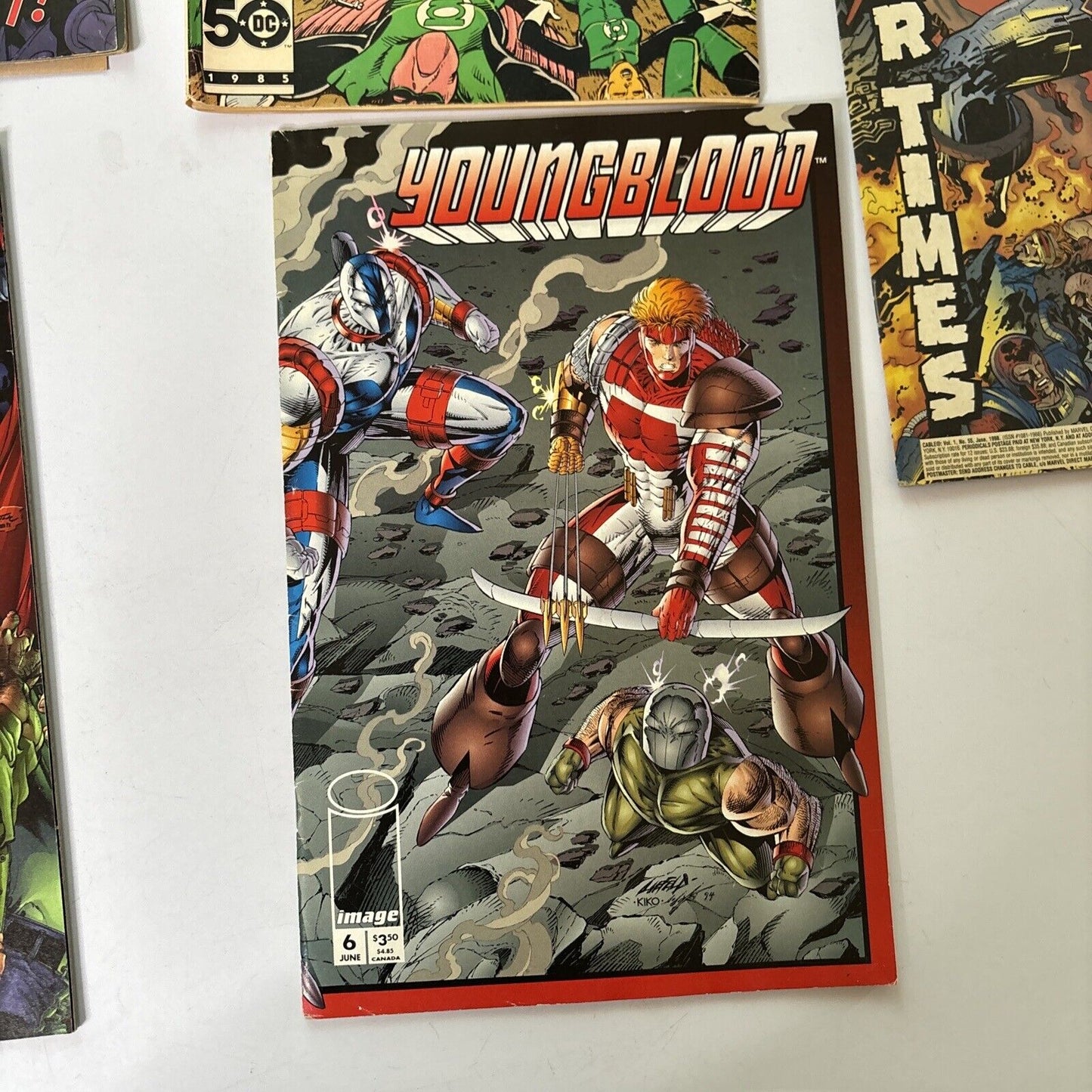 Dark Realm #1, The Uncanny X-men #359, Green Lantern #198, Young Blood Vol 1 #6