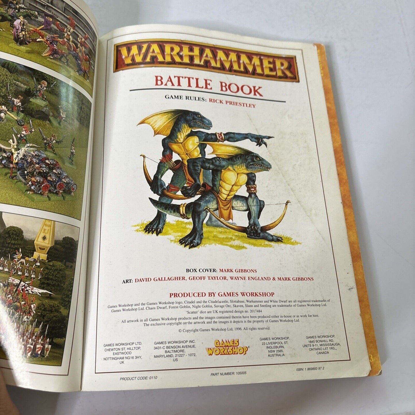 Warhammer Battle Book By Rick Priestley Games Workshop 1996