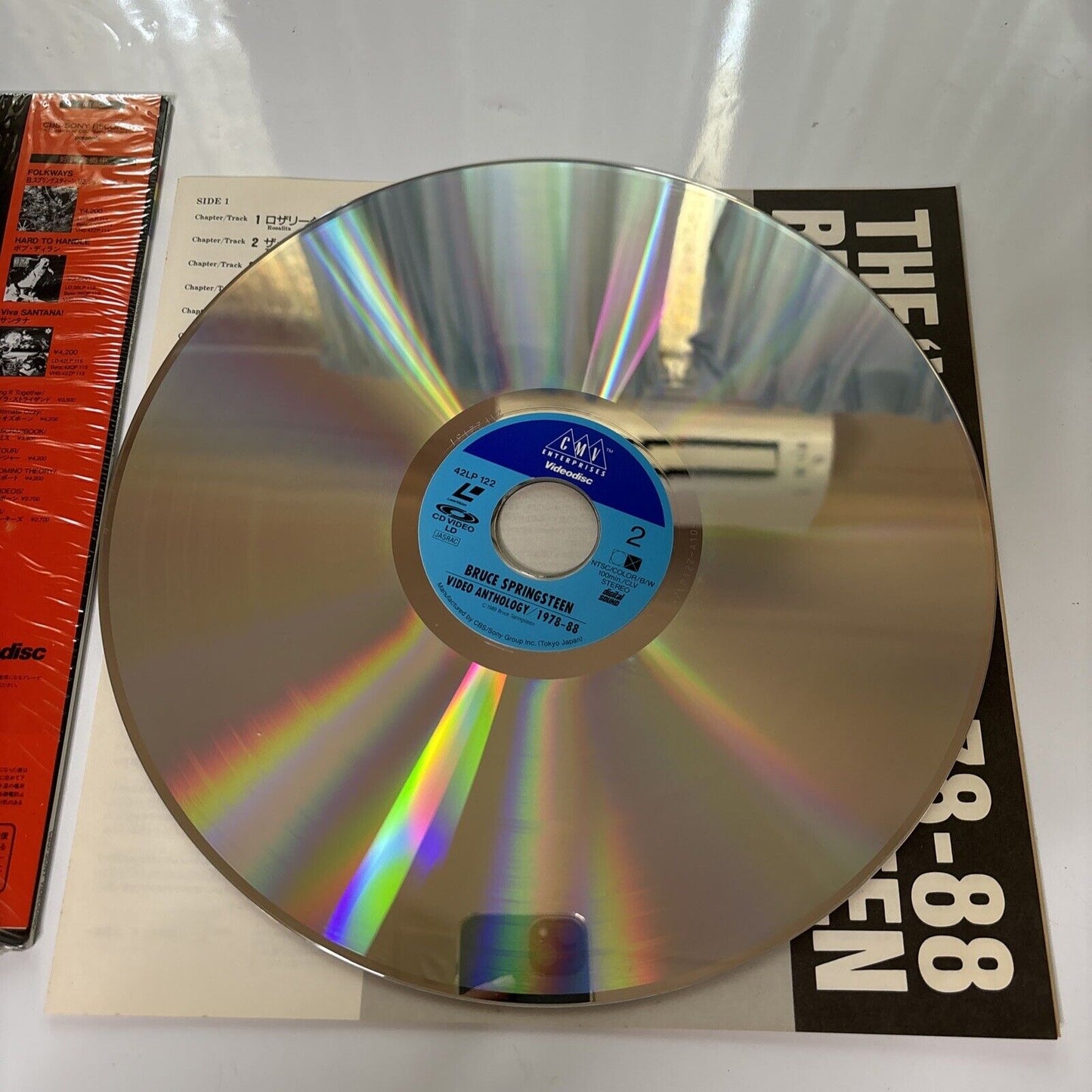 Bruce Springsteen - Video Anthology 1978-88 (Laserdisc, 1988) Obi NTSC 42LP-122