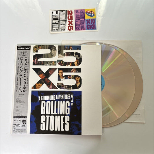 The Continuing Adventures Of The Rolling Stones (Laserdisc, 1989) Obi Gatefold