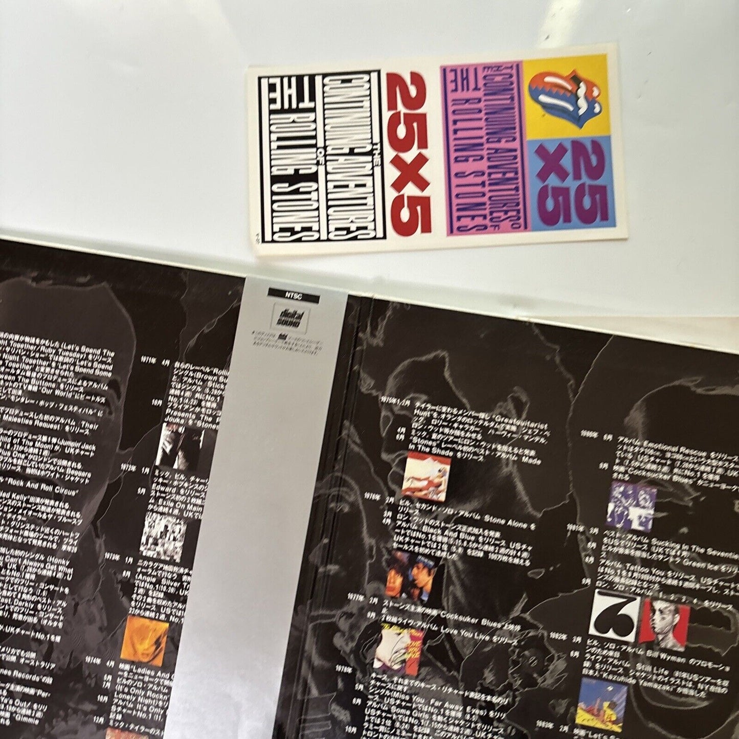 The Continuing Adventures Of The Rolling Stones (Laserdisc, 1989) Obi Gatefold