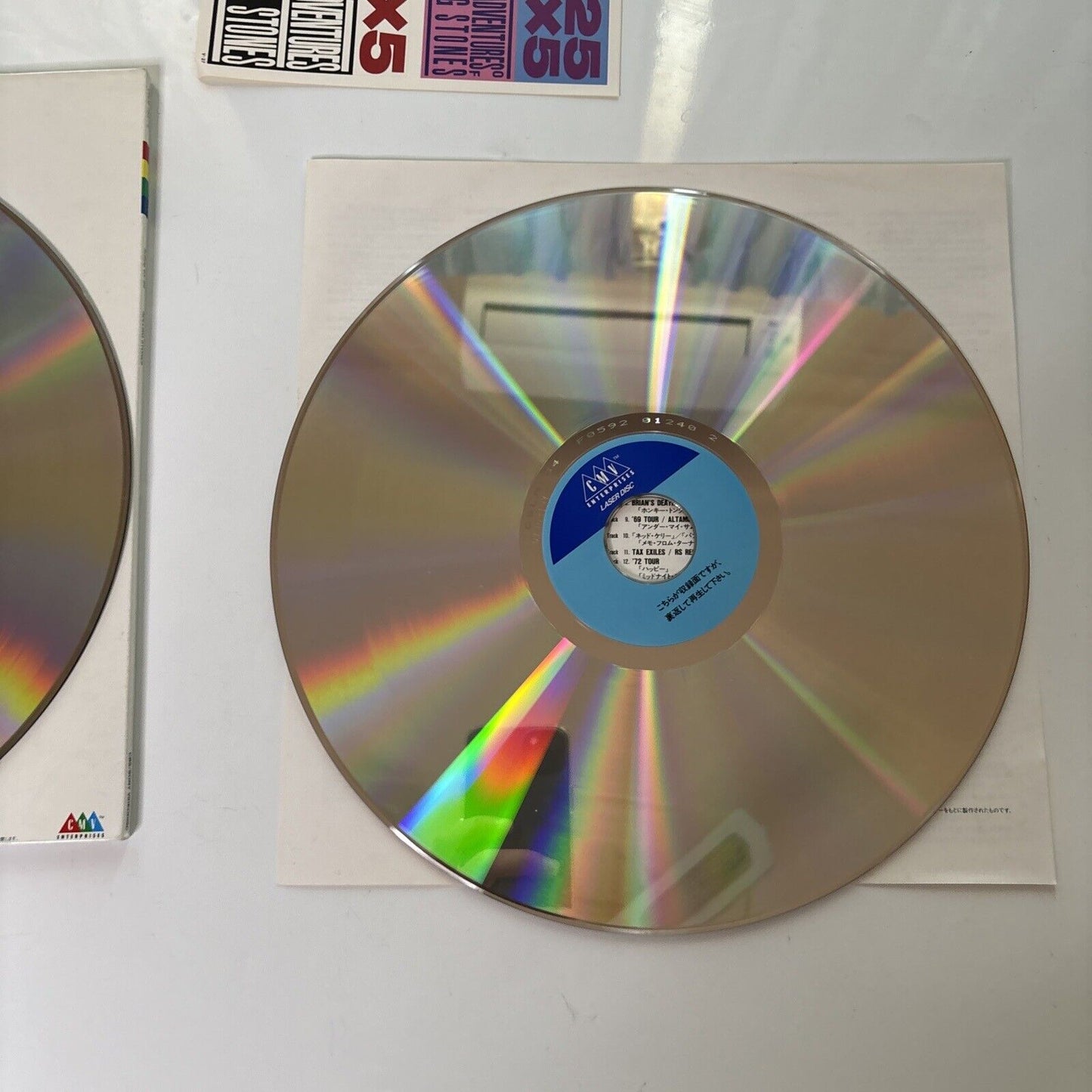 The Continuing Adventures Of The Rolling Stones (Laserdisc, 1989) Obi Gatefold
