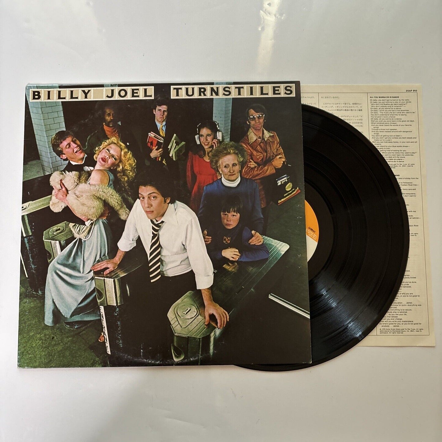 Billy Joel - Turnstiles Vinyl LP 1976 Japan 25AP-953