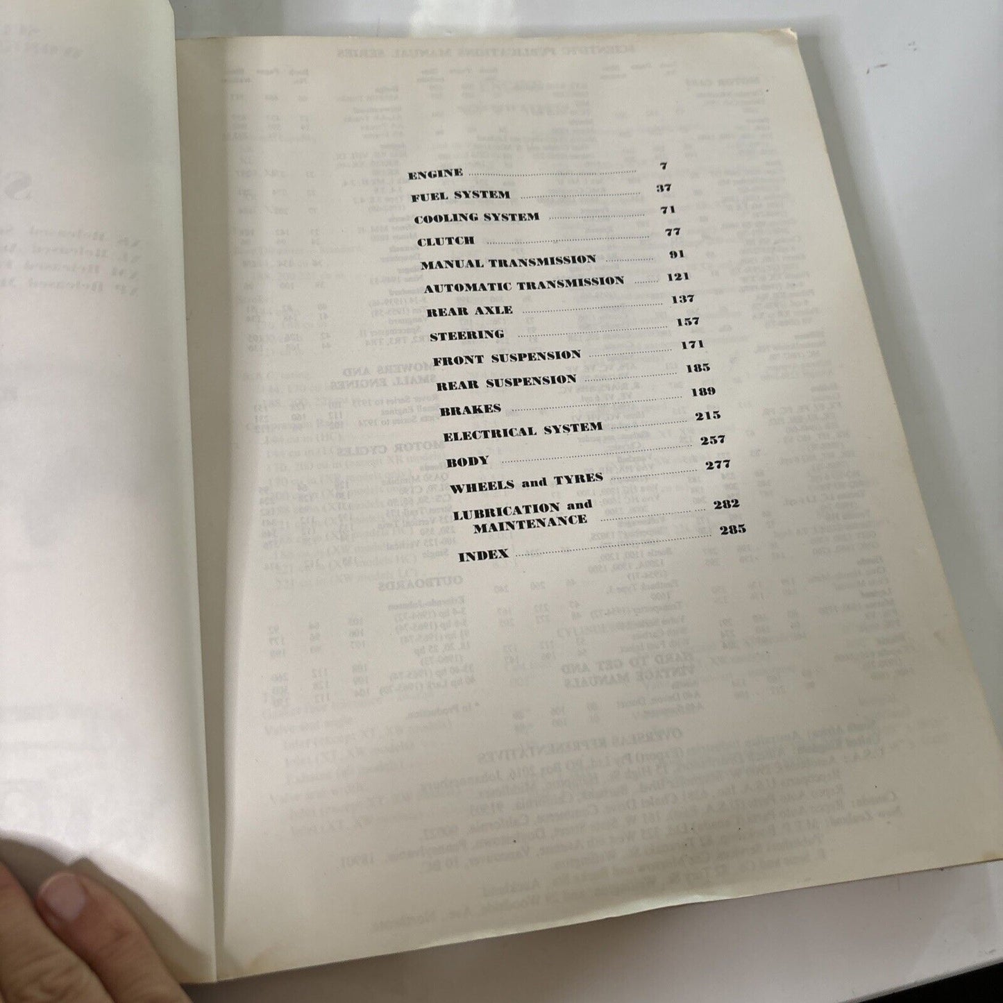 Falcon 6 Cylinder Workshop Manual Series No 62 Scientific Publications