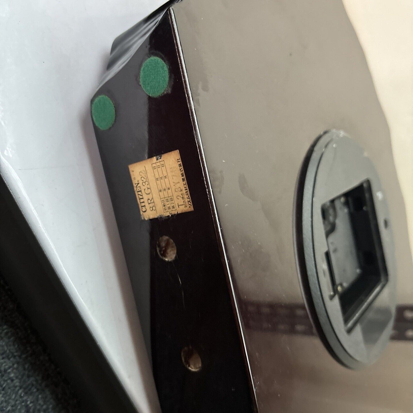 Citizen Wood Table Clock 8RG322 Made In Japan 1989