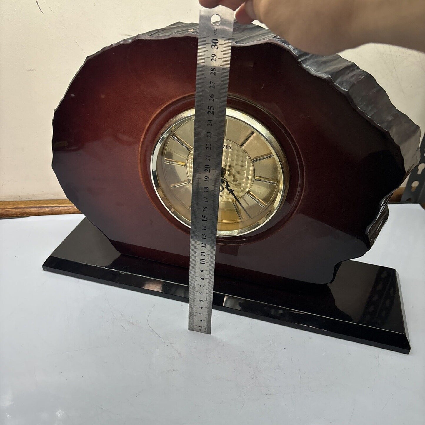 Citizen Wood Table Clock 8RG322 Made In Japan 1989