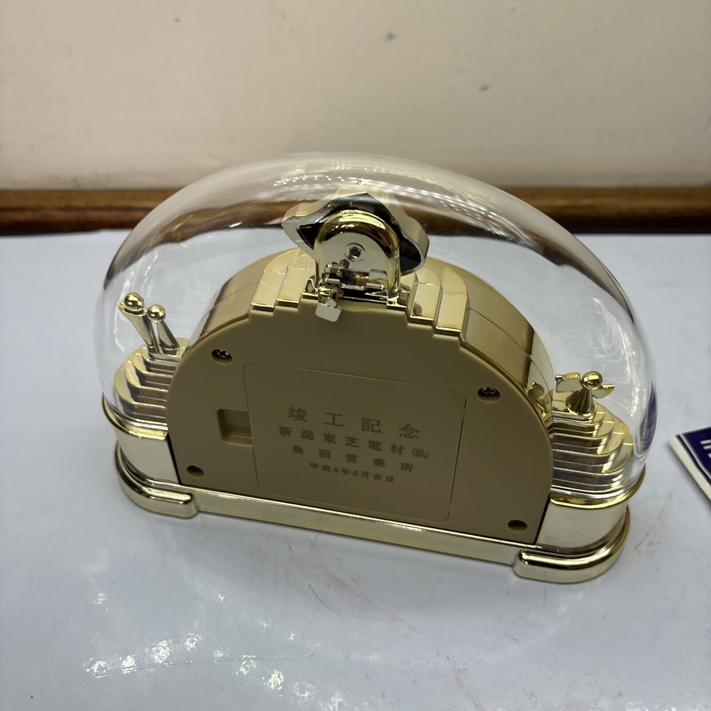 Citizen Quartz Table Clock 4RG-C09 Made In Japan Cupid Lovers *Mint Condition*