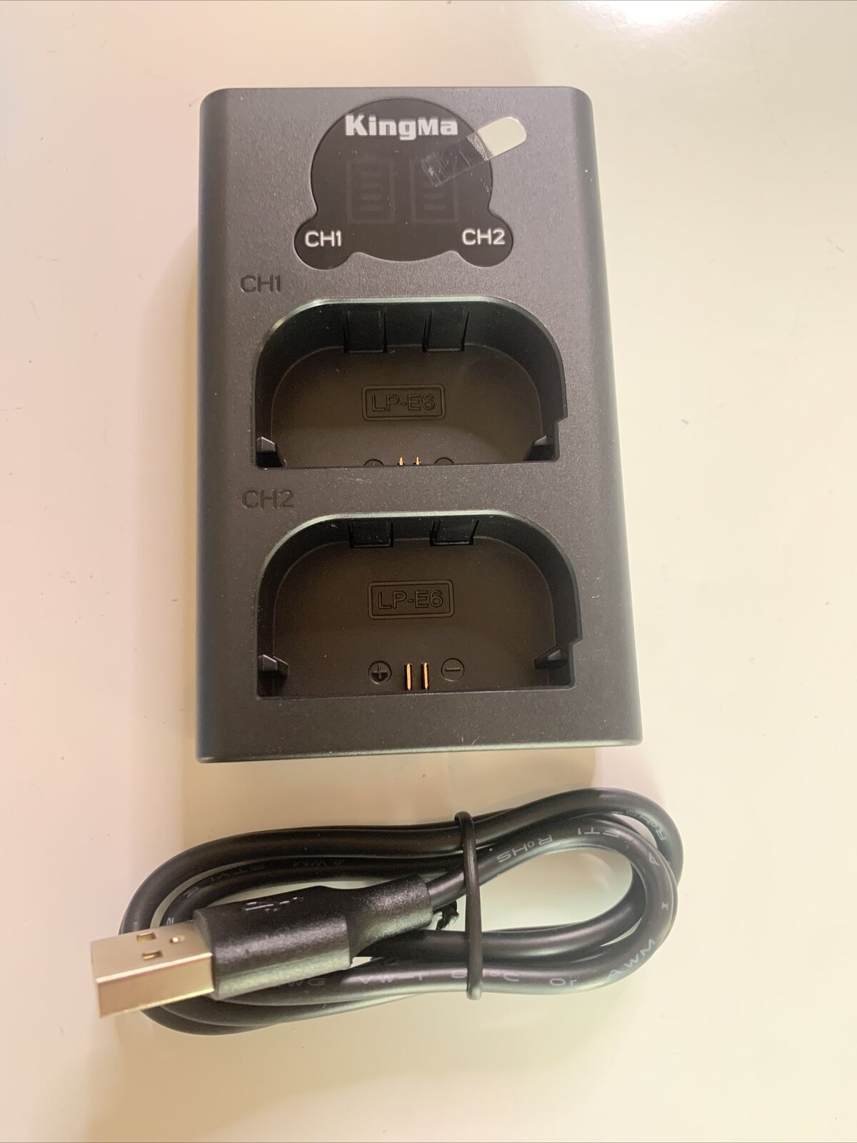 LCD Dual Channel Charger LP-E6 E6N E6NH For Canon Eos R7 R6 R5 R 5DS 5D2 5D3 5D4