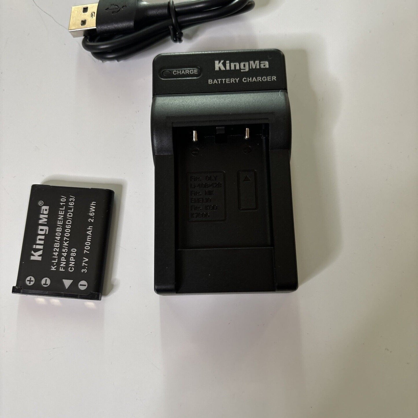 Camera Battery Charger & Battery For Li42B 40B ENEL10 FNP45 K7006D DLi63 CNP80