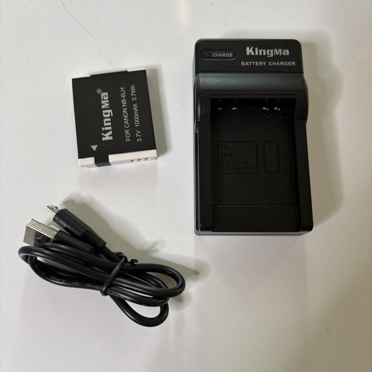 Camera Battery Charger & Battery For Canon Nb-6LH IXUS 105 IS IXUS 200 IS IXUS
