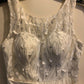 White Evening Gown Bridesmaid Dresses Prom Formal Party Ball Gowns Size 10