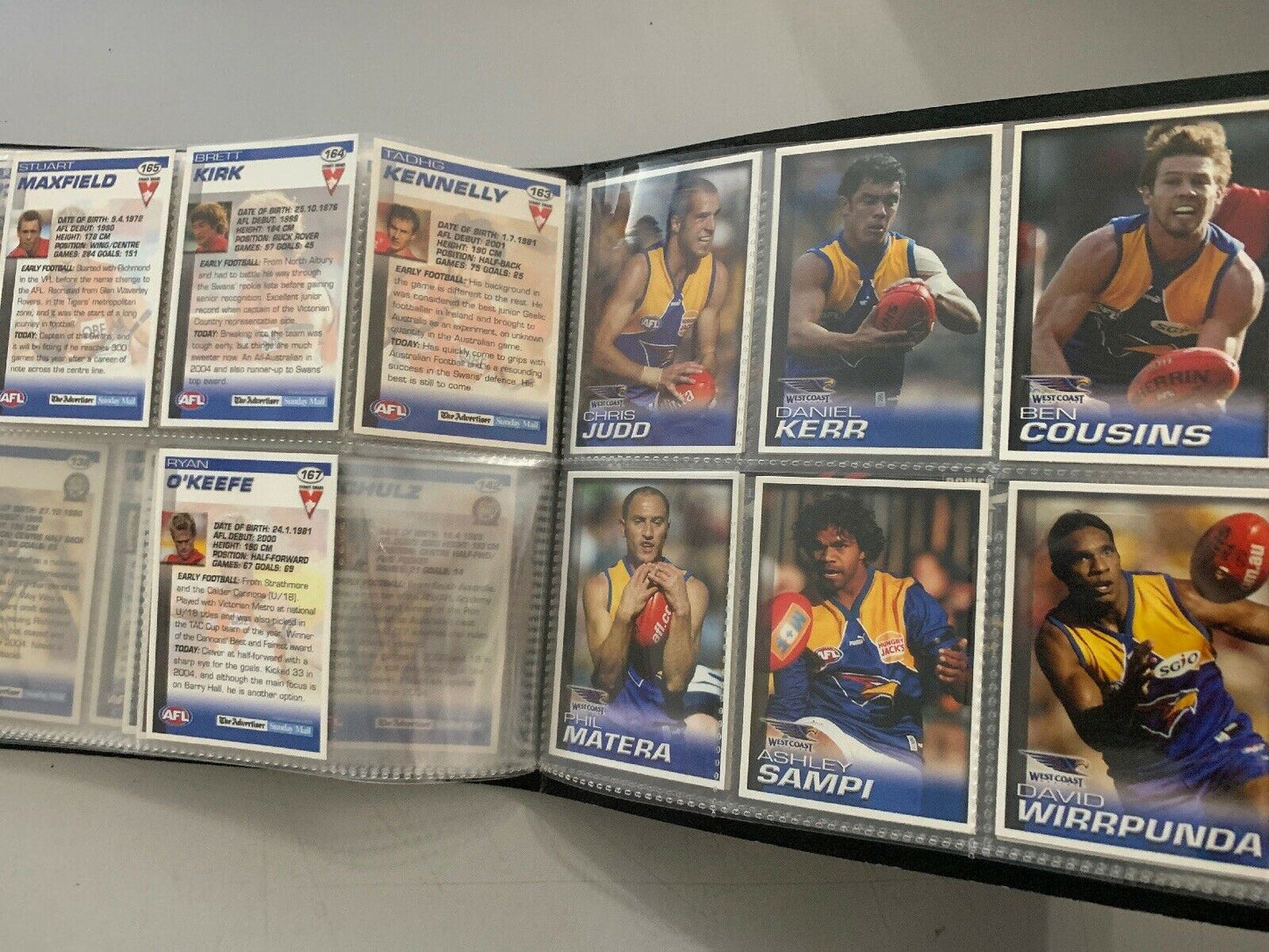 AFL 2005 Official Collector Card Album - 108 Cards - The Advertiser