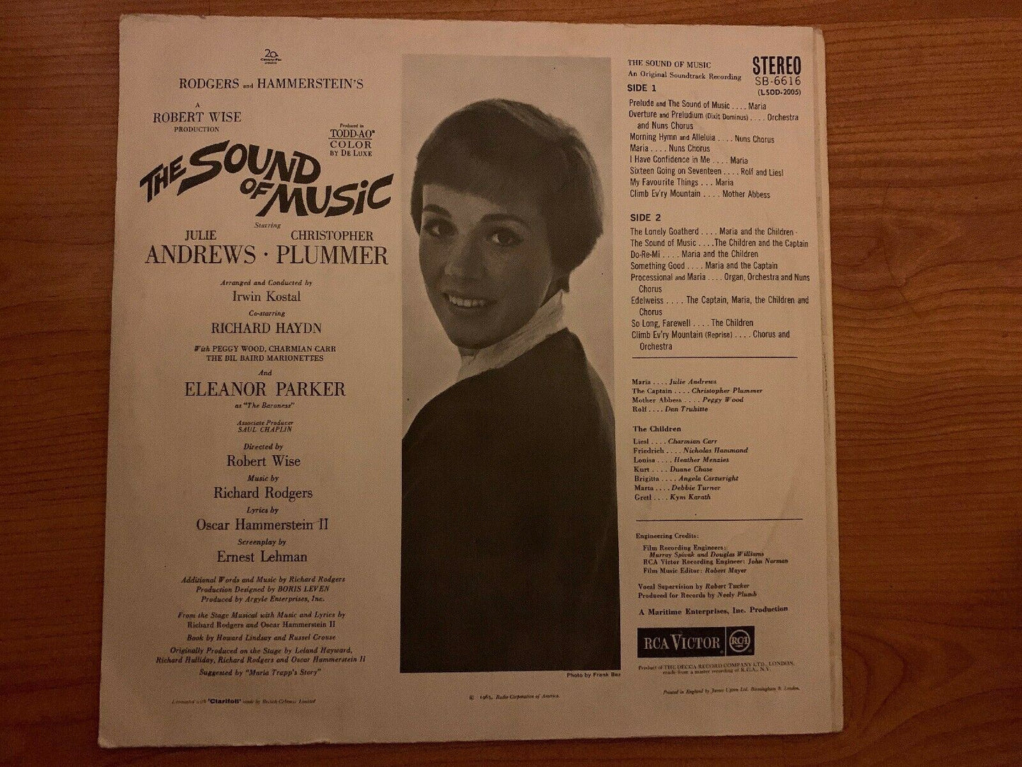 The Sound of Music [Original Motion Picture Soundtrack] Record Vinyl 1965 Julie