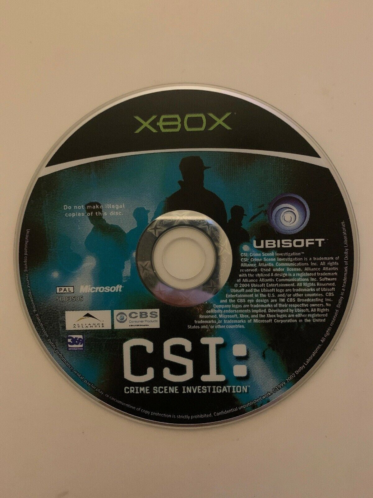 CSI: Crime Scene Investigation - Microsoft XBOX PAL Version Complete With Manual