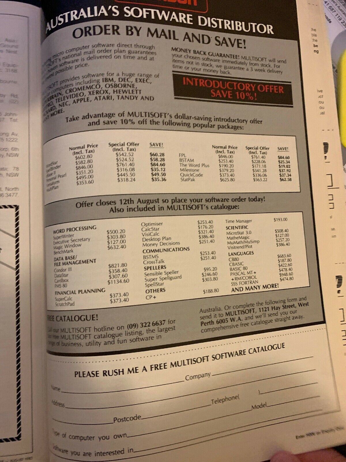Australian Micro Computer Magazine August 1983