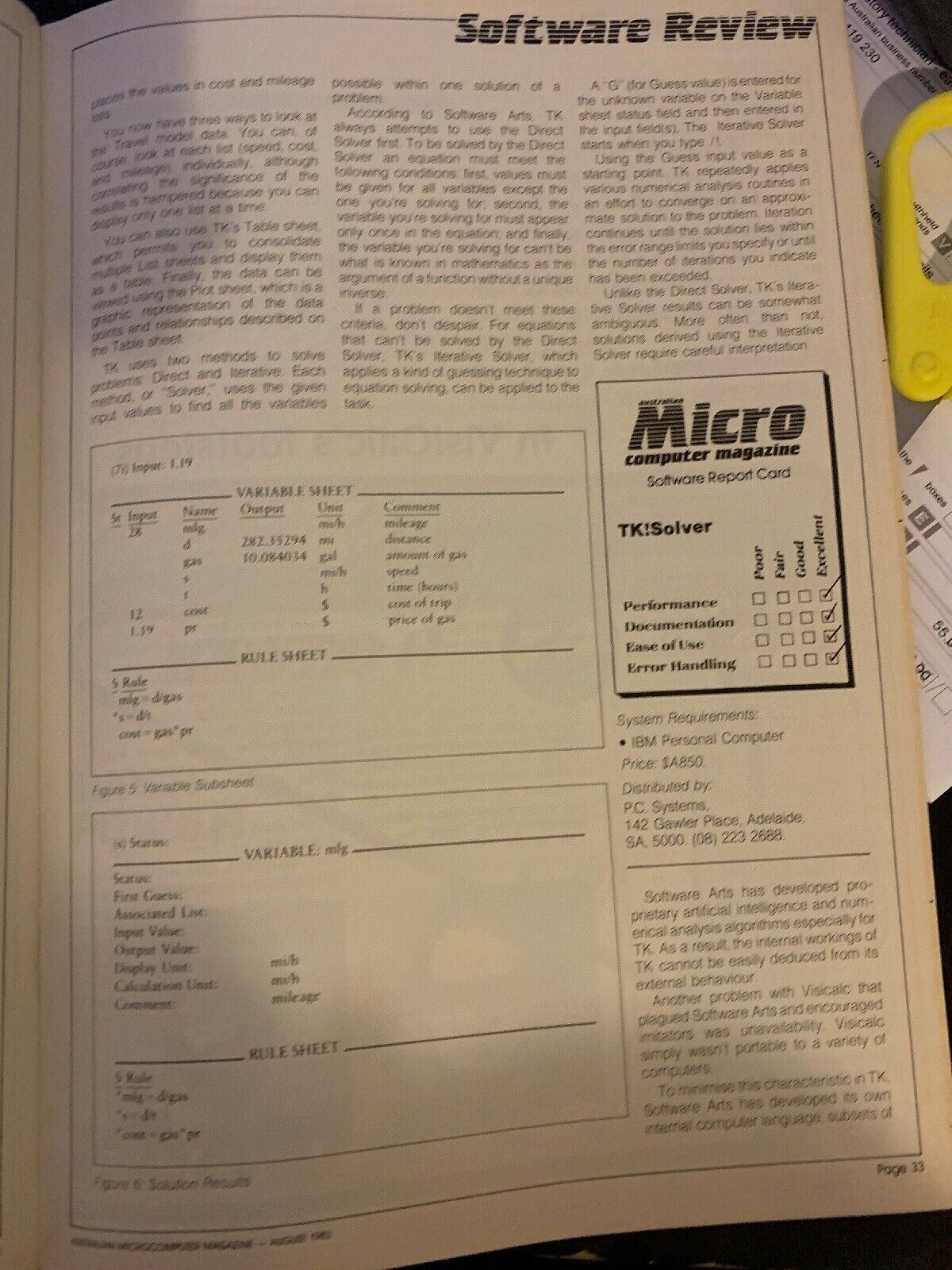 Australian Micro Computer Magazine August 1983