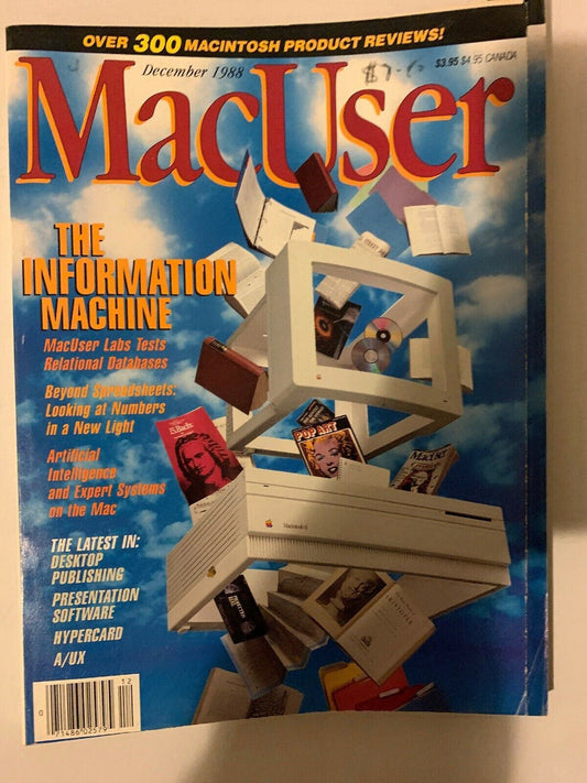 MacUser December 1988 The Information Machine Macintosh Magazine