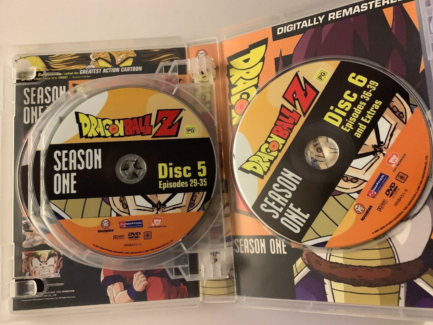 Dragon Ball Z : Season 1 (DVD, 2007, 6-Disc Set) Digitally Remastered w Booklet