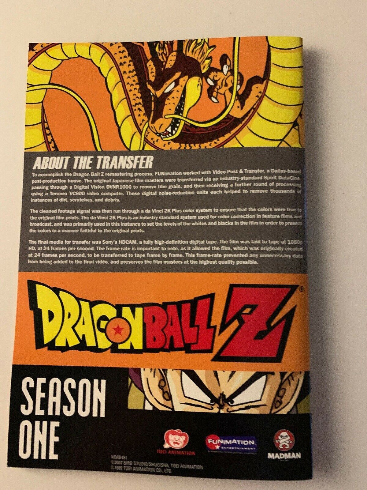 Dragon Ball Z : Season 1 (DVD, 2007, 6-Disc Set) Digitally Remastered w Booklet