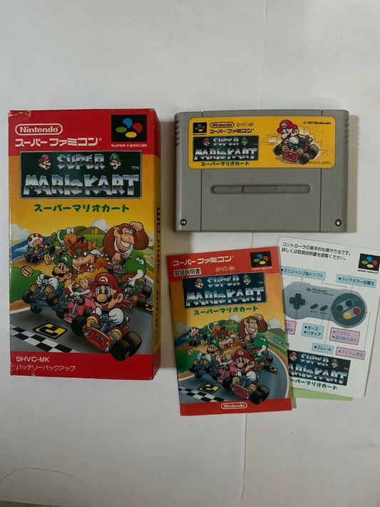 Super Mario Kart Super Famicom Jap JP With Manual SHVC-MK