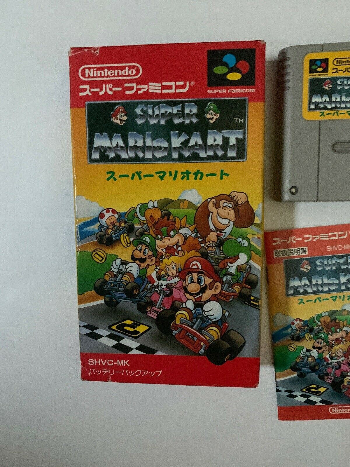 Super Mario Kart Super Famicom Jap JP With Manual SHVC-MK