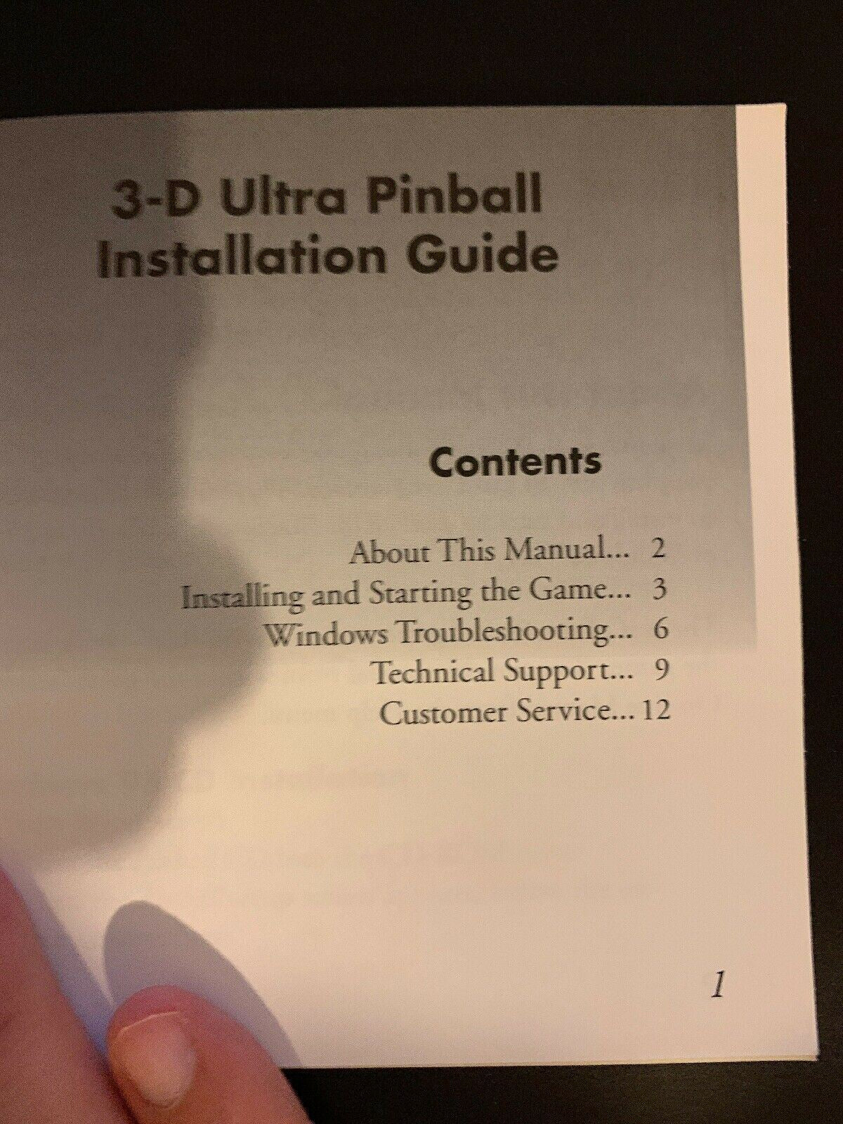 3D Pinball: Fastest Pinball In Space 1995 - PC CDROM Sierra Windows