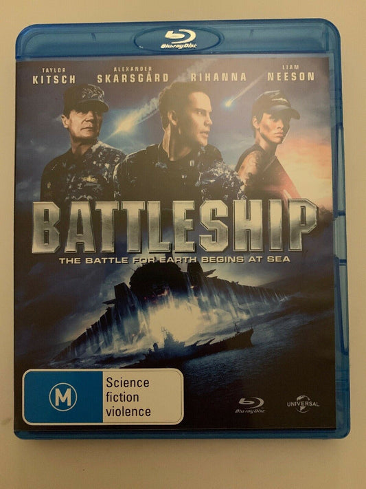 Battleship (Blu-ray, 2012) Taylor Kitsch, Alexander Skarsgård, Rihanna. Region B