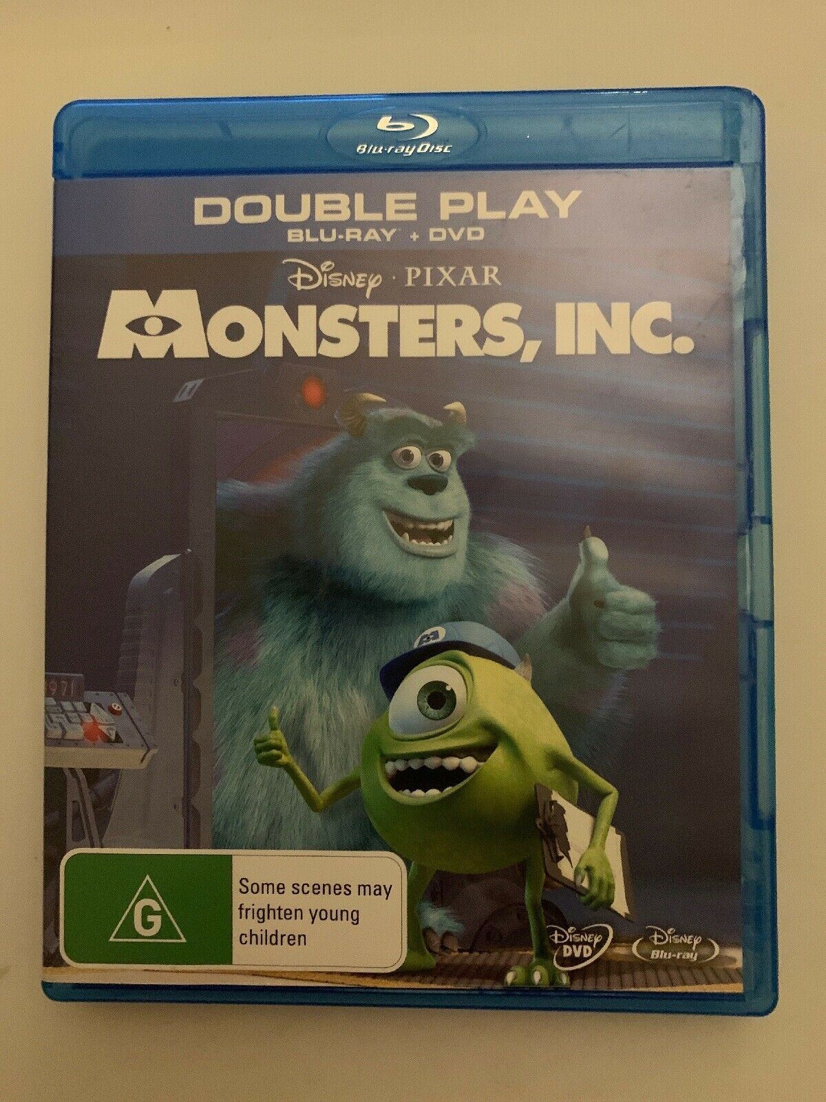 Monsters, Inc. (Bluray + DVD, 2001) Pixar Disney Animation Movie. Region B