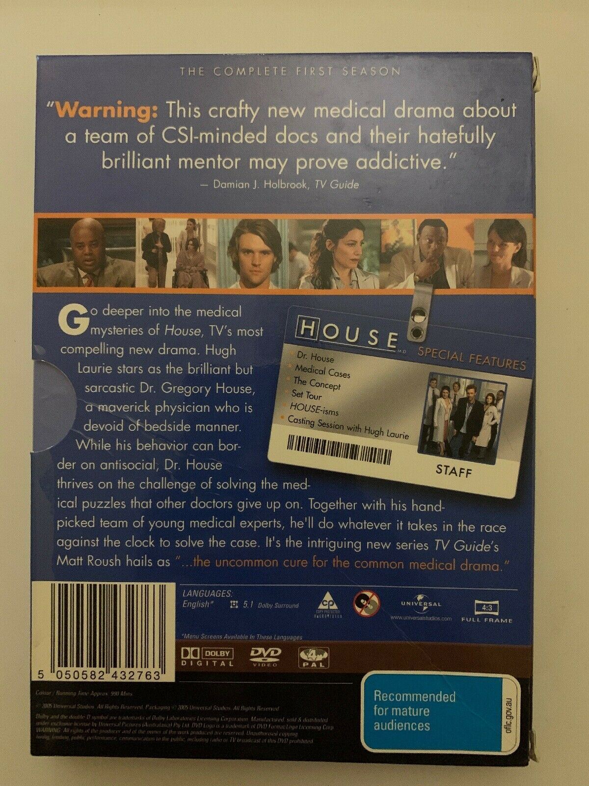 House : Season 1 (6-Disc DVD) Region 4