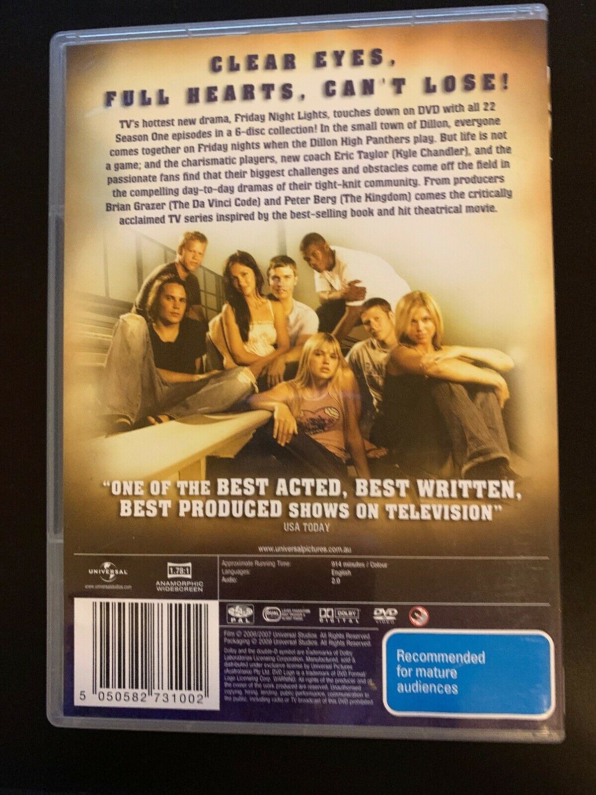 Friday Night Lights : Season 1 (DVD, 2009, 6-Disc Set)